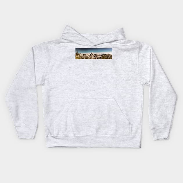 Glacier Point View Yosemite National Park Kids Hoodie by Gestalt Imagery